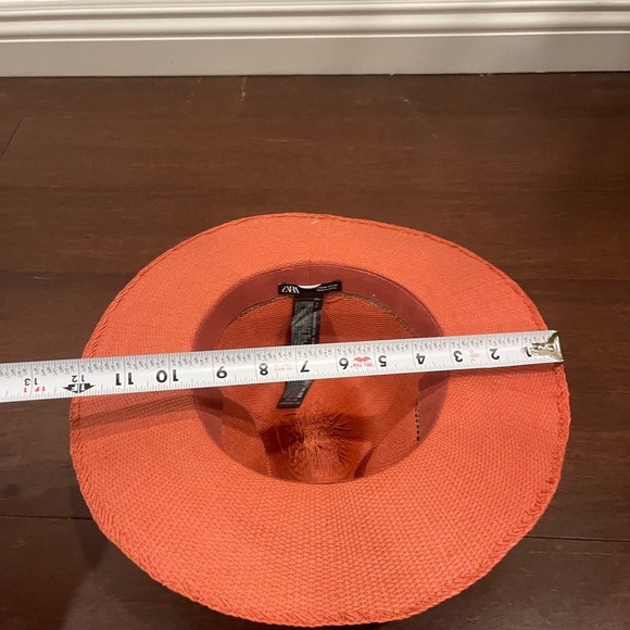 nwt zara woven rancher hat pink medium main image 6